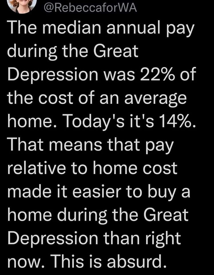 The meme is a humorous take on the Great Depression, a period of economic downturn in the 1930s. It states that during the Great Depression, the average American's income was only $1.38 per week, but somehow managed to pay 25% of that in taxes. The meme then jokes that if the average American's income was only $1.38 per week, then the average American must have been incredibly poor.